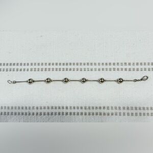Silver Beaded Bracelet